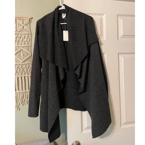 Flawless Gray Wrap Cardigan